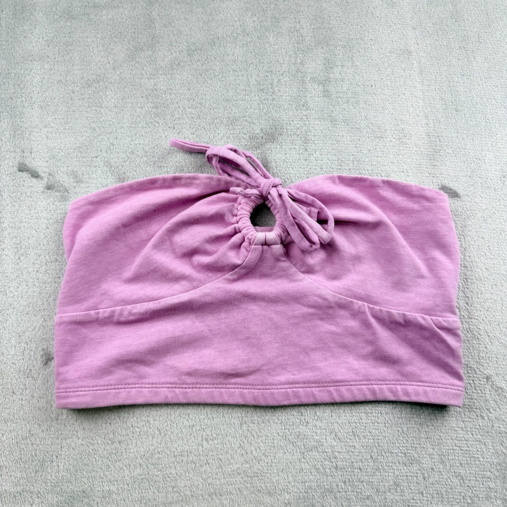 Aeropostale Women's Small Strapless O-Ring Keyhole Tube Top Purple